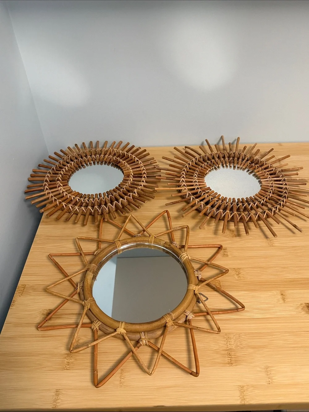 Magical Thinking Woven Wall Mirrors Set of 3